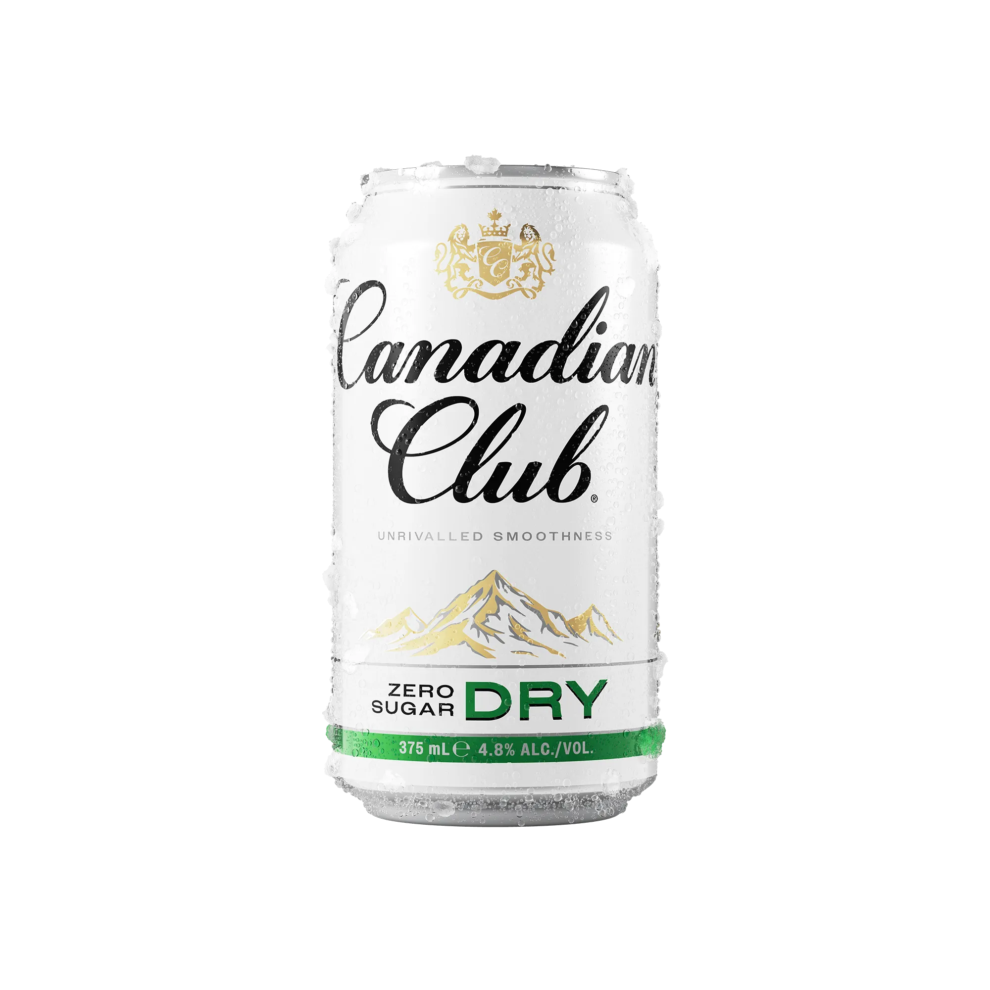 Canadian club read to drink  dry sugar can