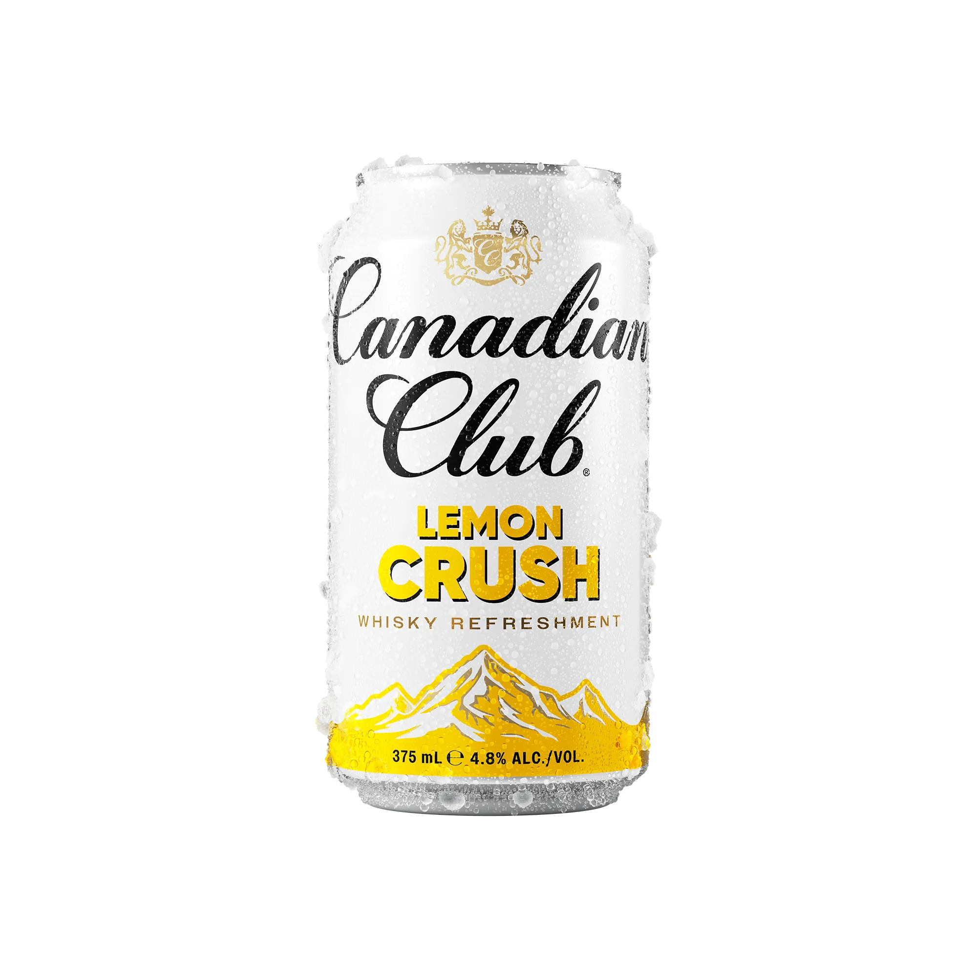 Canadian club read to drink lemon crush can