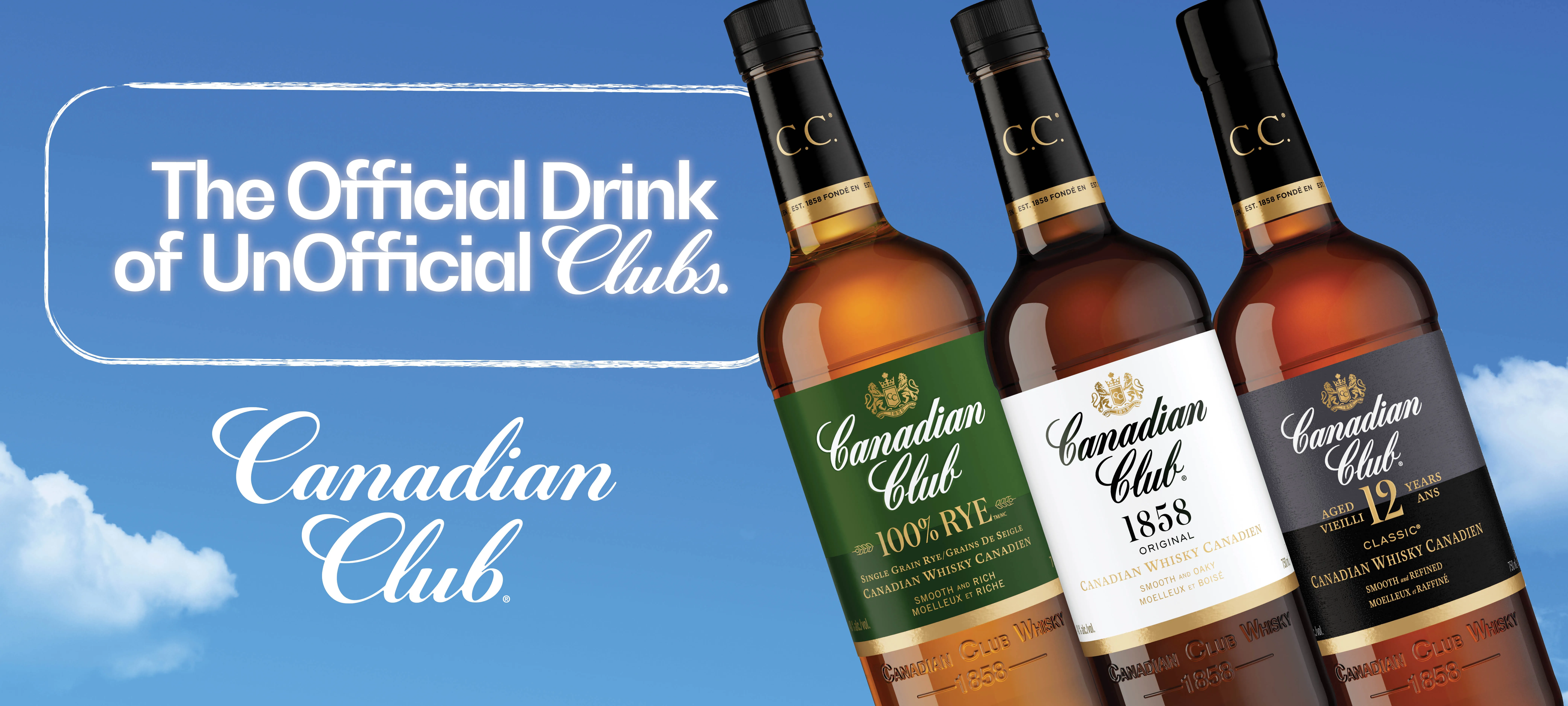 The official drink of unofficial clubs homepage banner image